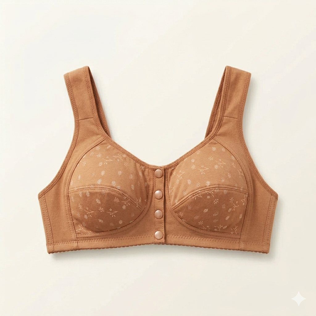 ( Pack of 2 ) Soft Cotton Front Button Bra