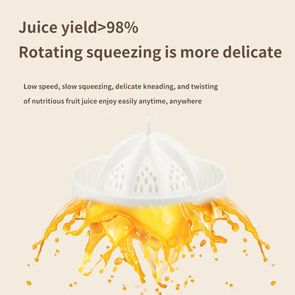 USB Rechargeable Electric Juicer with Automatic Pulp Separator