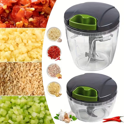 Manual Pull-String Garlic & Vegetable Chopper