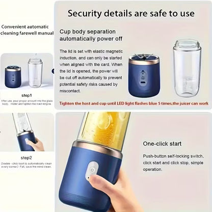 BlendGo Mini – Portable Electric Juicer Blender