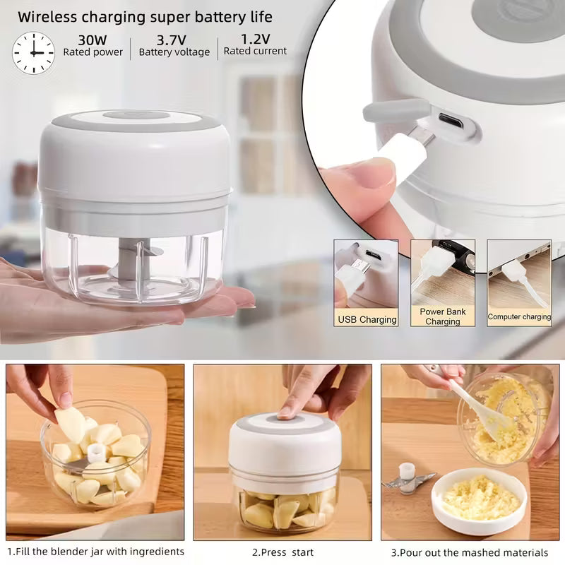 Mini Rechargeable Food Chopper & Smoothie Maker