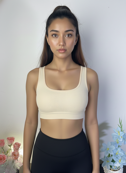 Sports Ribbed Comfort Bra