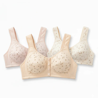 ( Pack of 1 ) Soft  Cotton Front Button Bra