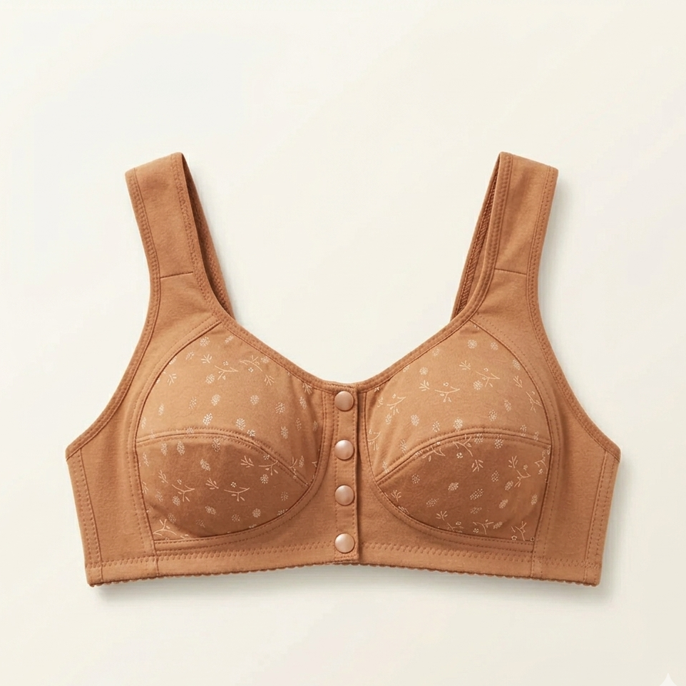 ( Pack of 3 ) Soft  Cotton Front Button Bra