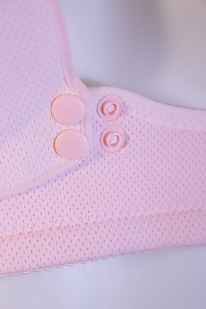 Ultra-Breathable Comfort Wireless Everyday Bra Pink